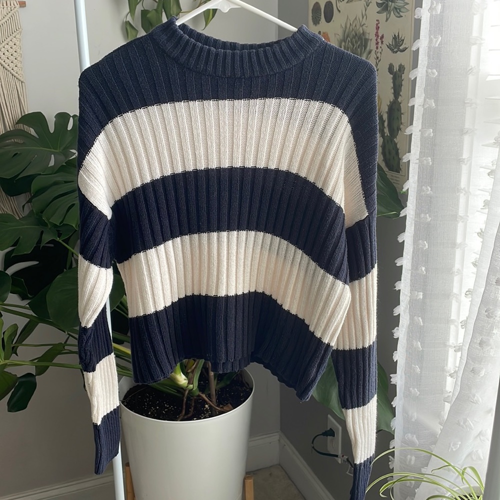 Navy and white American Eagle Sweater